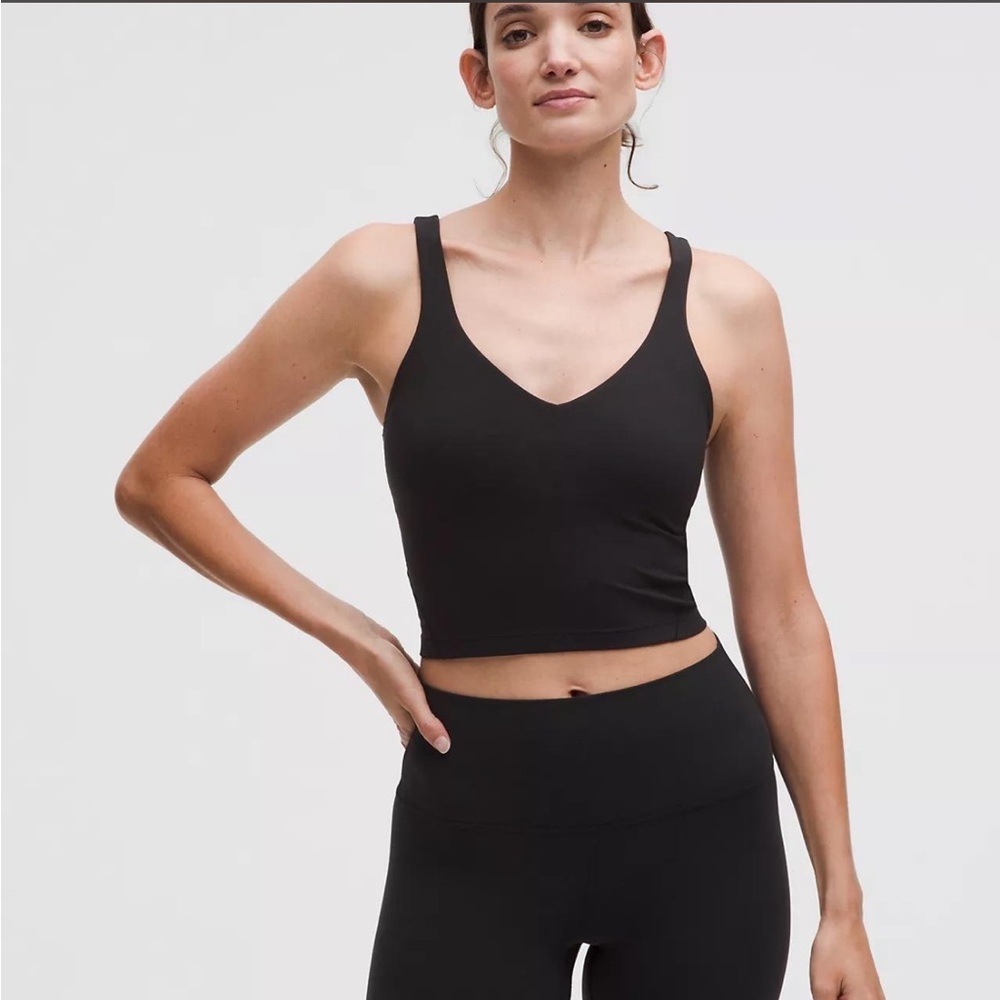 Black Work Out Tank Crop Top